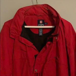 Chaps red pullover jacket